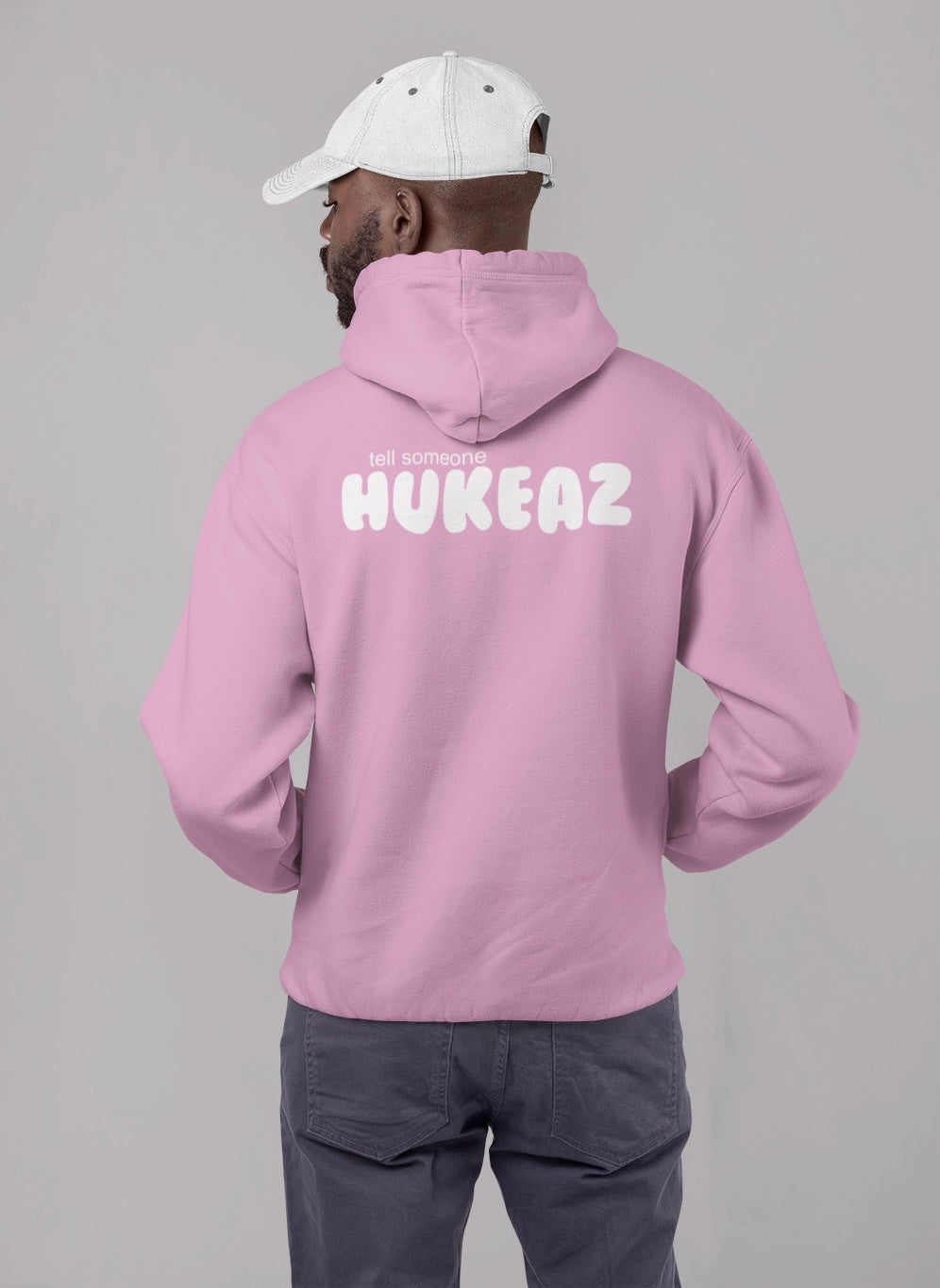 Tell Someone HUKEAZ - Mens - Pink/White