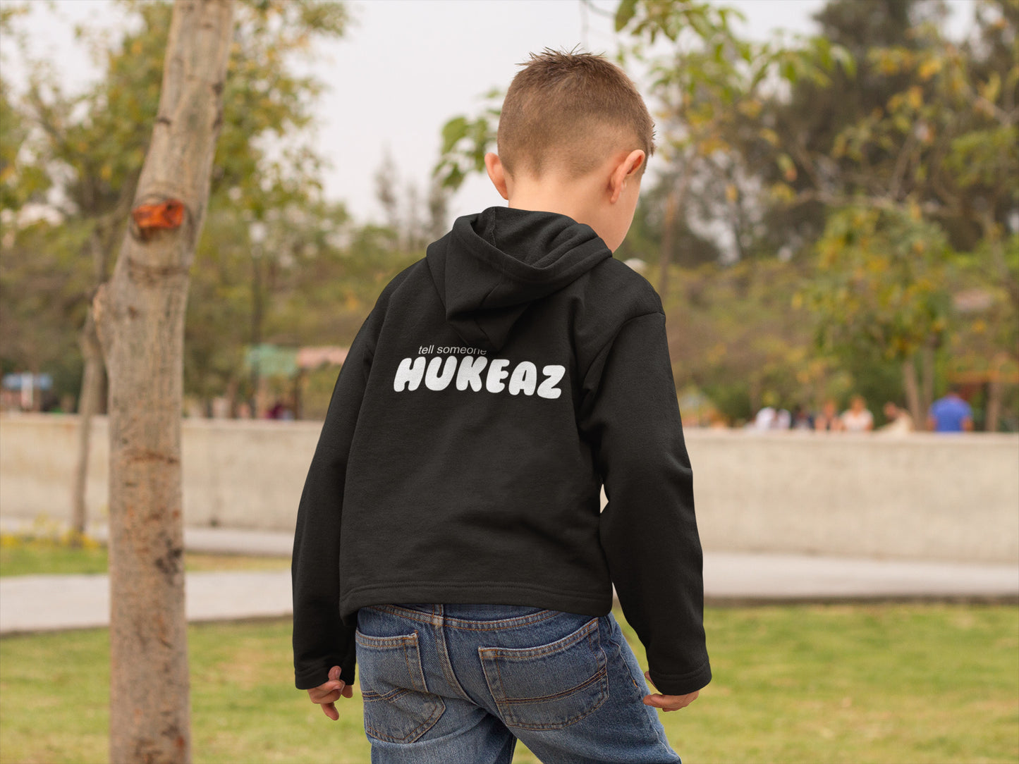 Tell Someone HUKEAZ - Kids - Black/White