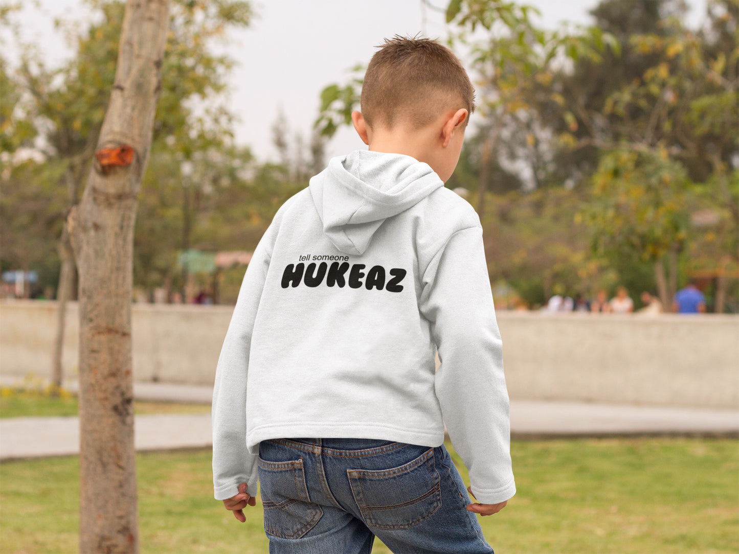 Tell Someone HUKEAZ - Kids - White/Black