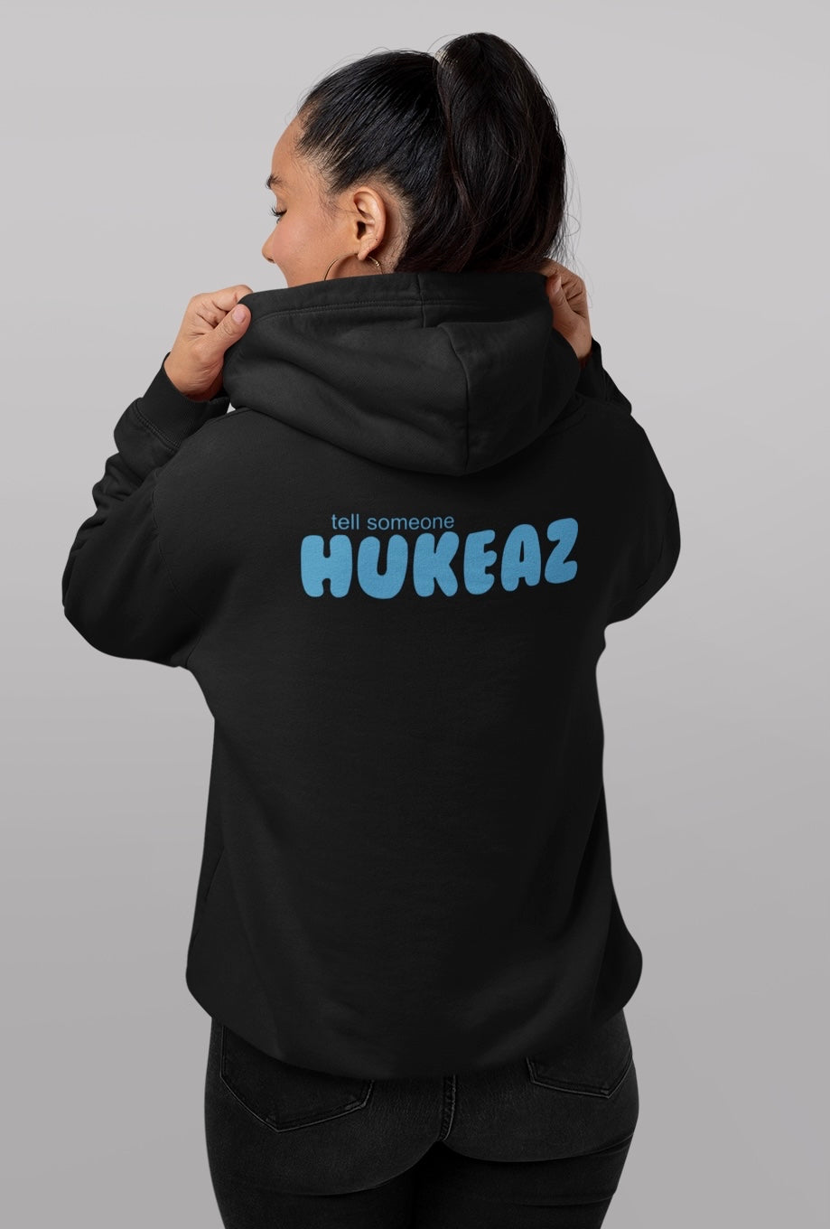 Tell Someone HUKEAZ - Womens - Black/Blue