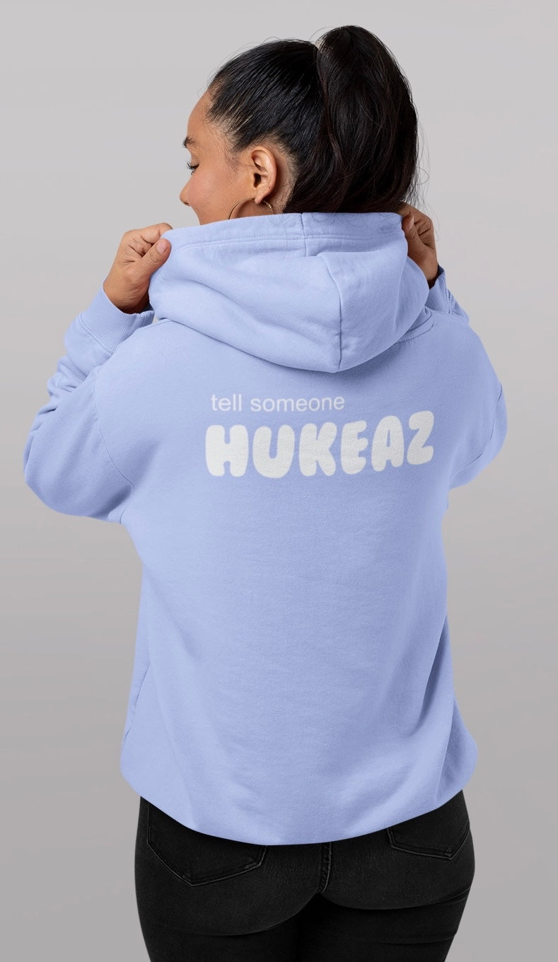 Tell Someone HUKEAZ - Womens - Sky Blue/White