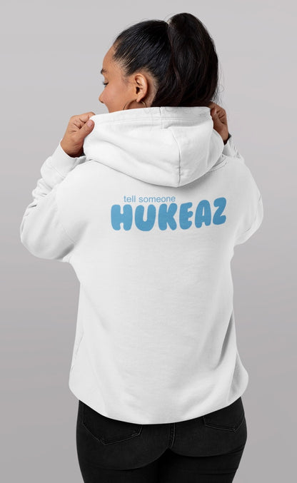 Tell Someone HUKEAZ - Womens - White/Sky Blue