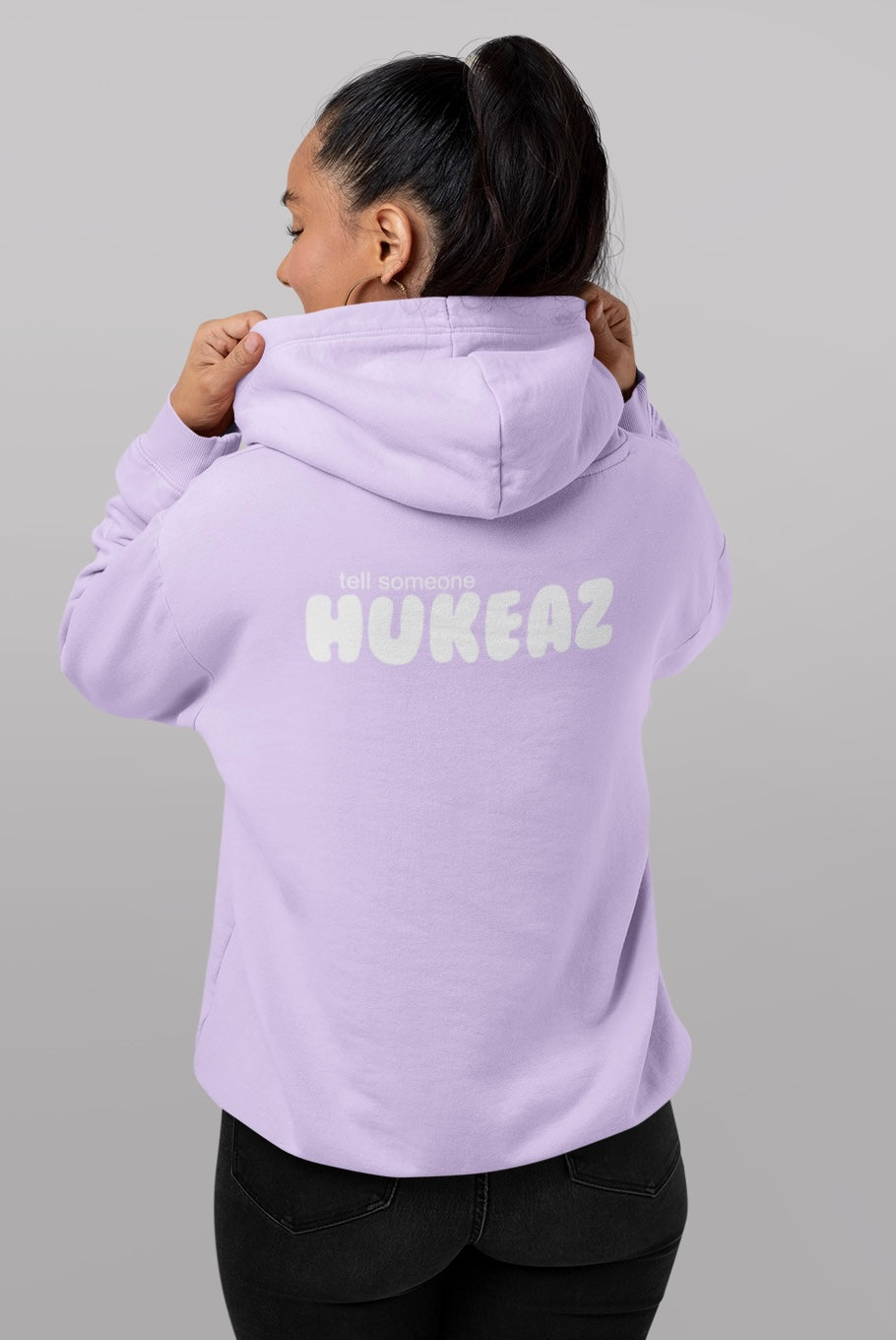 Tell Someone HUKEAZ - Womens - Lavender/White