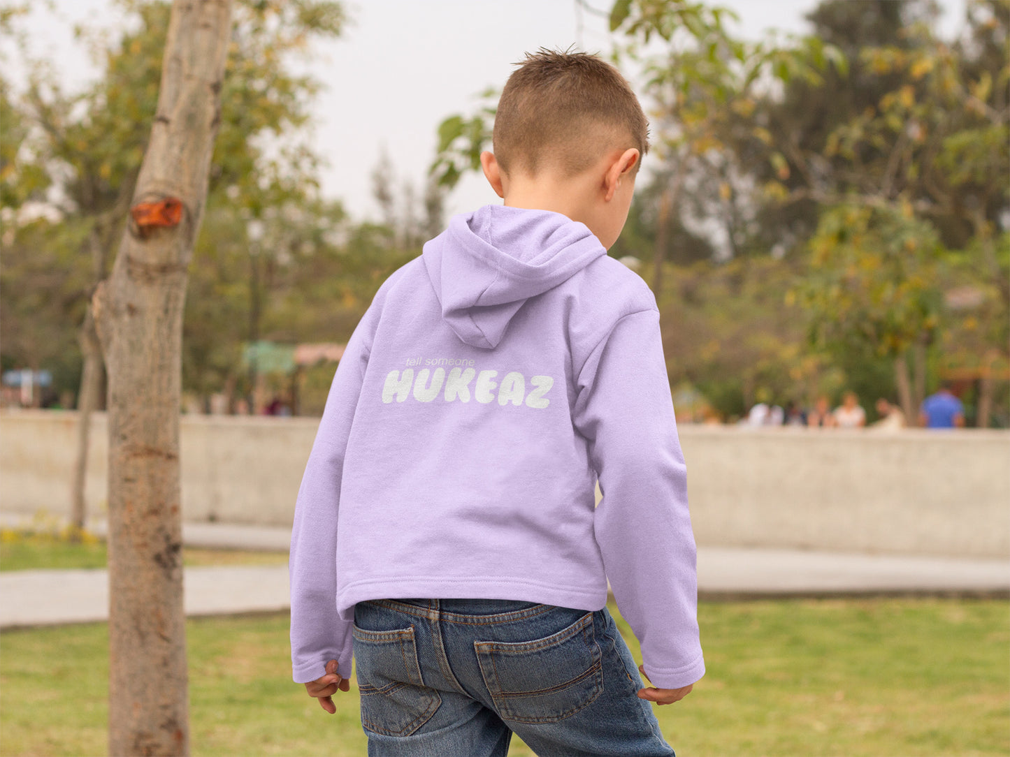 Tell Someone HUKEAZ - Kids - Lavender/White