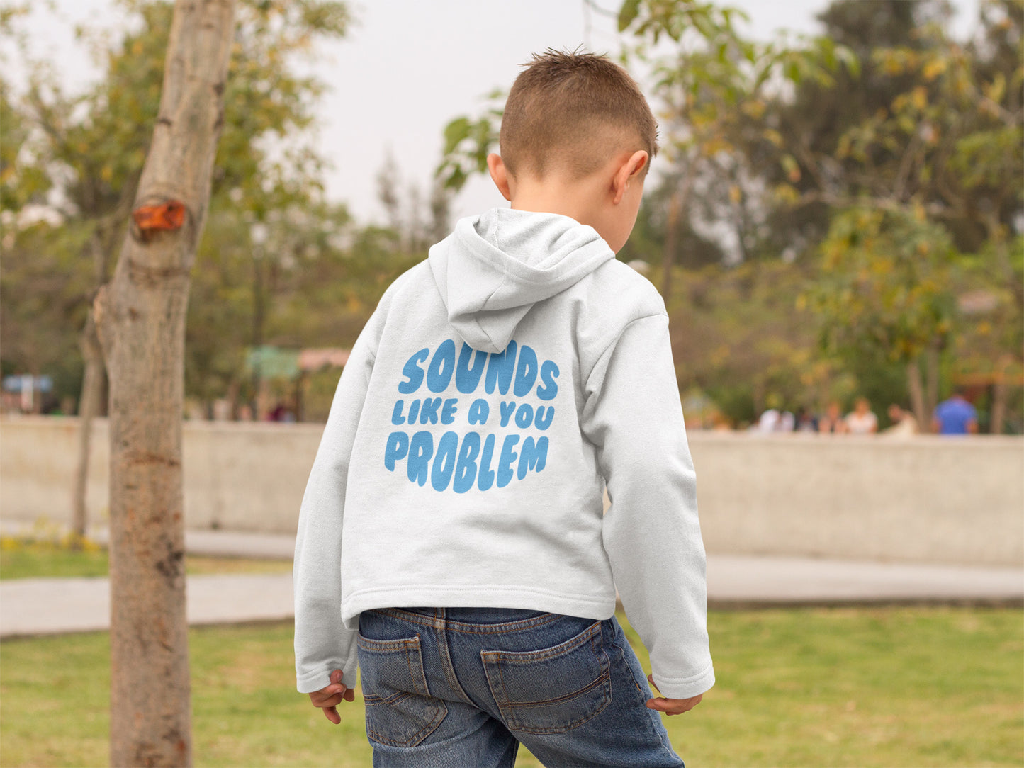 Sounds Like a You Problem - Kids - White/Sky Blue